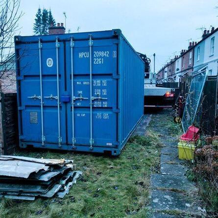 Storage Container placed on ground