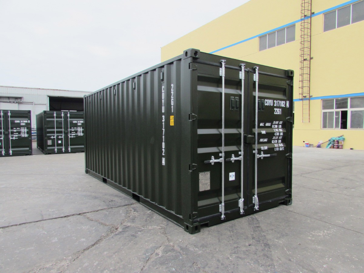 20ft Green Shipping Container